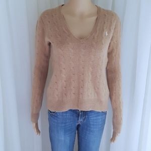 Polo sz Large Merino Wool & Cashmere Blend…